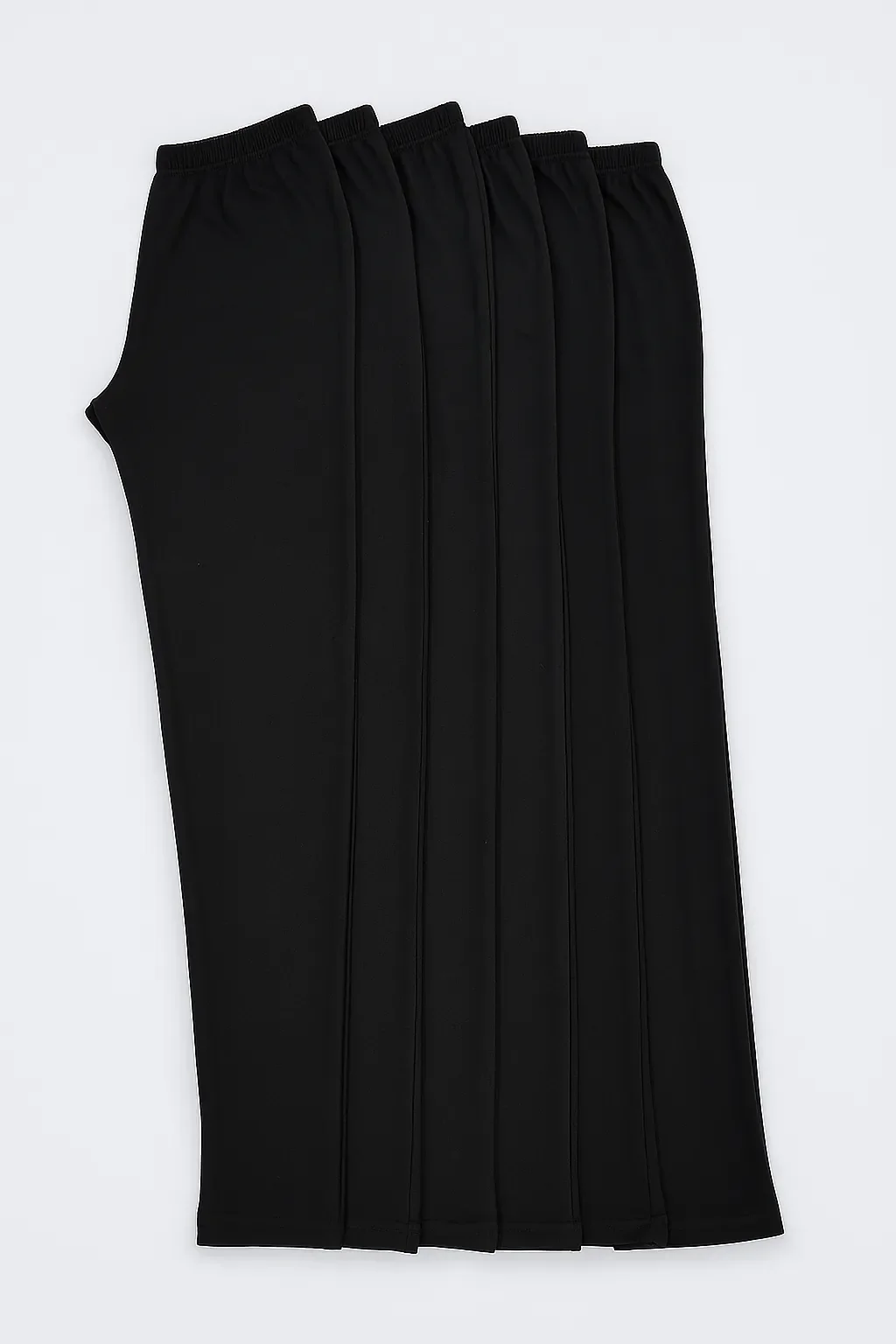 Atilla Çelik Örme Şardonlu Tayt 6'lı Paket Siyah - 1