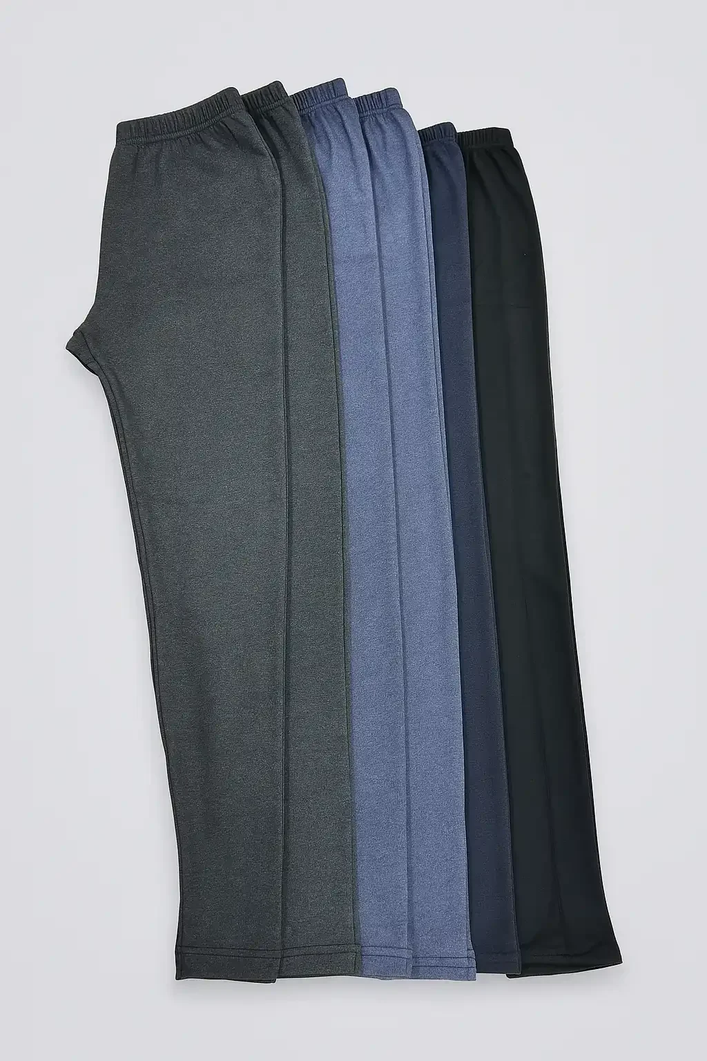 Atilla Çelik Örme Şardonlu Tayt 6'lı Paket Siyah - 2