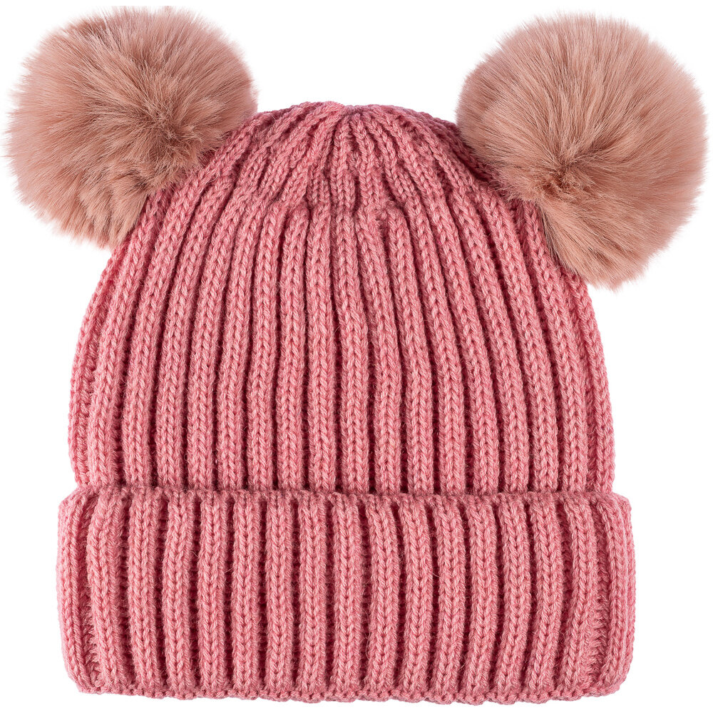 Bayan SYT Çift Ponponlu Bere 6'lı Pudra - 1