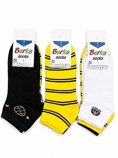 Berka Erkek Çocuk 3 lü Patik 12'li Paket Asorti - 6