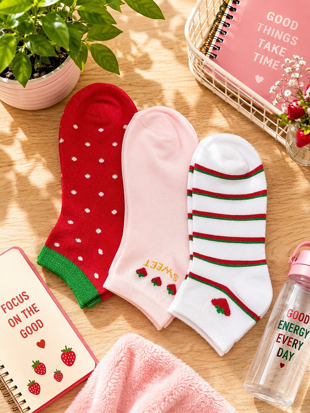 Berka Kız Çocuk 3'lü Patik 12'li Paket - 2