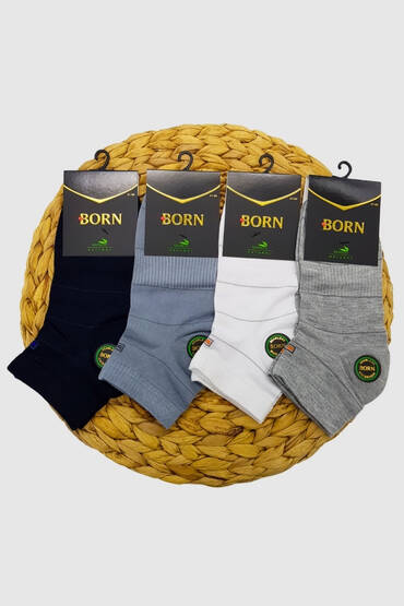 Born Erkek Bambu Patik 12'li Paket Asorti - 4