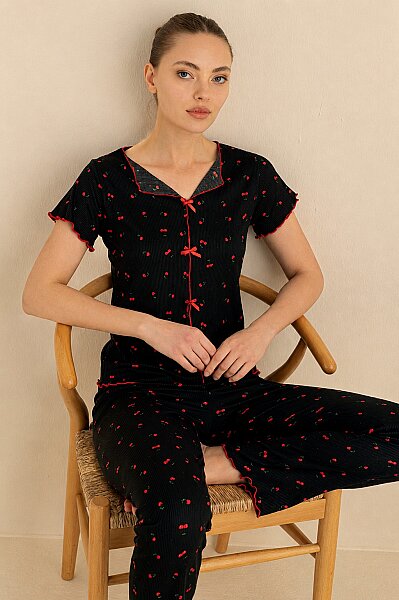 Çağrı Kayıkyaka Pijama Takımı 4'lü - 3