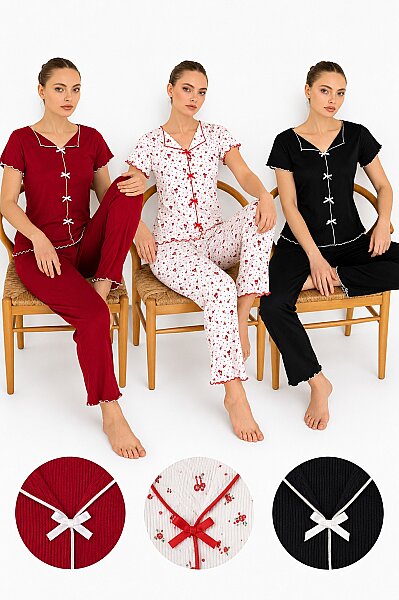 Çağrı Kayıkyaka Pijama Takımı 4'lü (1)