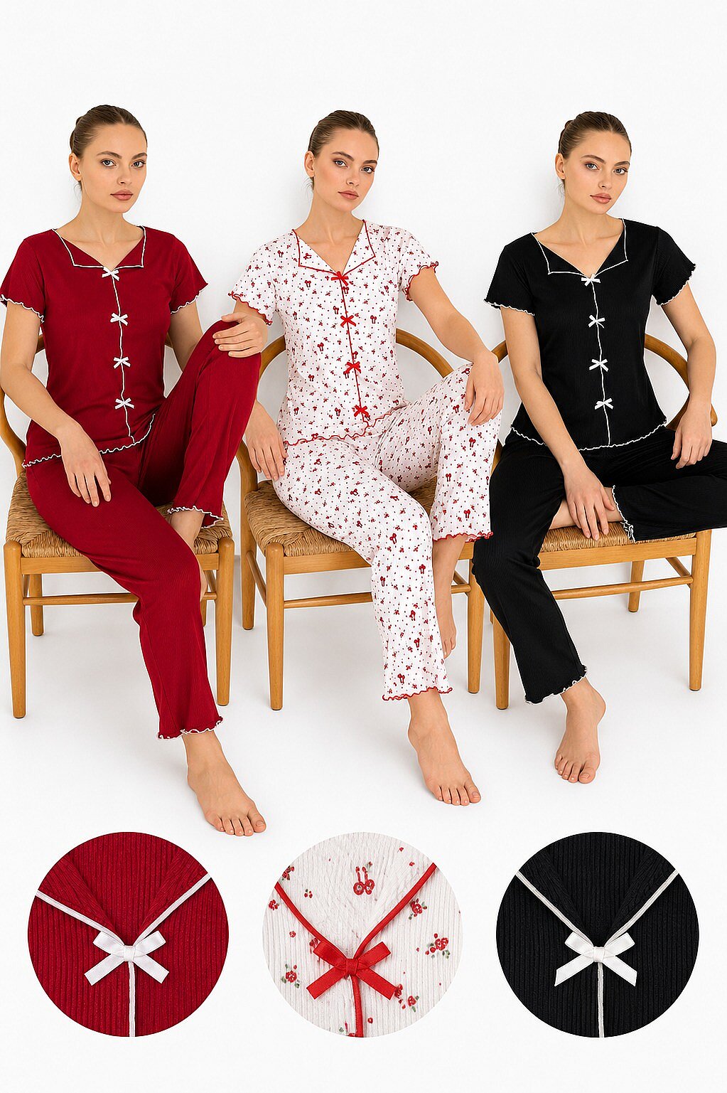 Çağrı Kayıkyaka Pijama Takımı 4'lü - 2