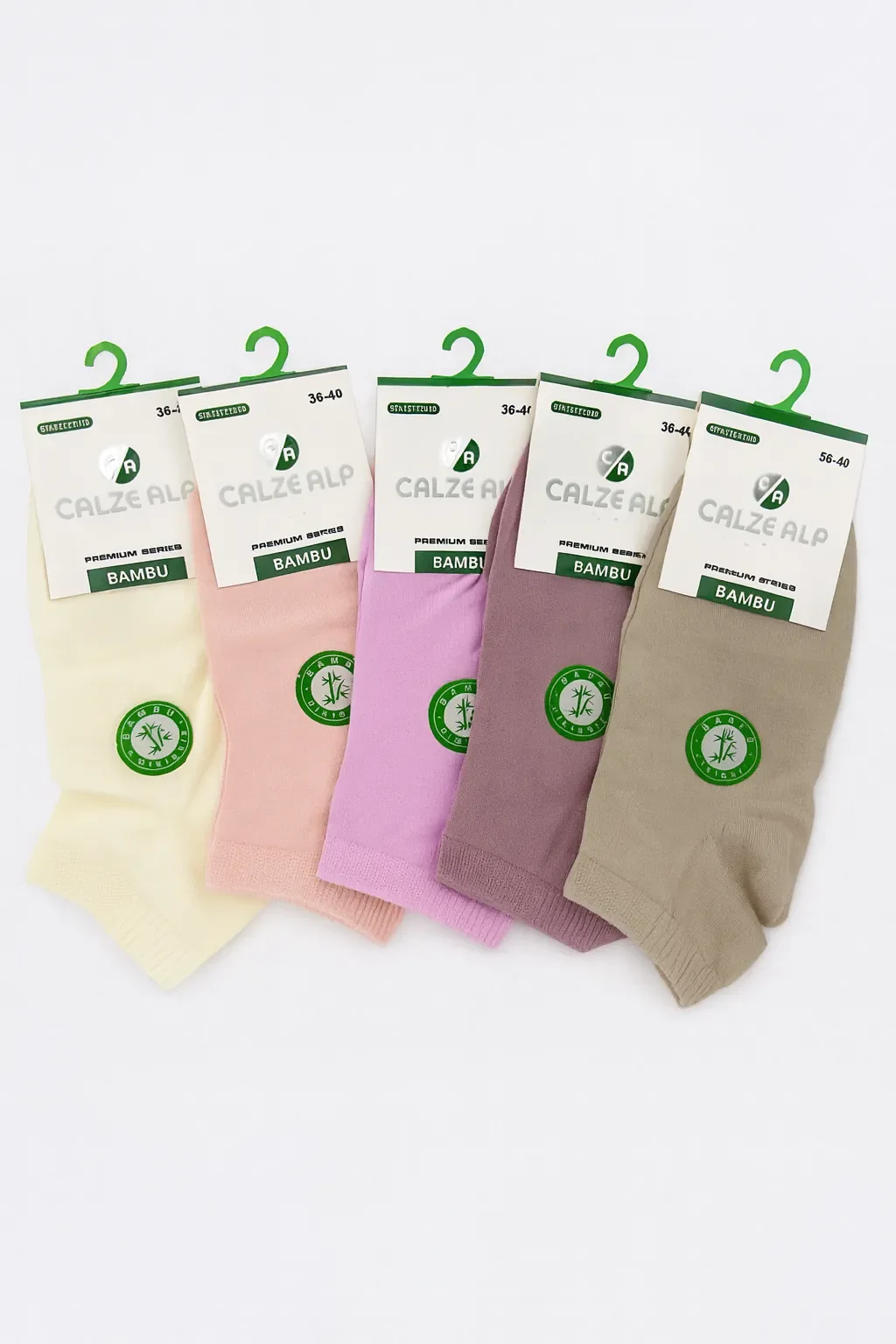 Calze Alp Kadın Bambu Patik 12'li Karışık - 1