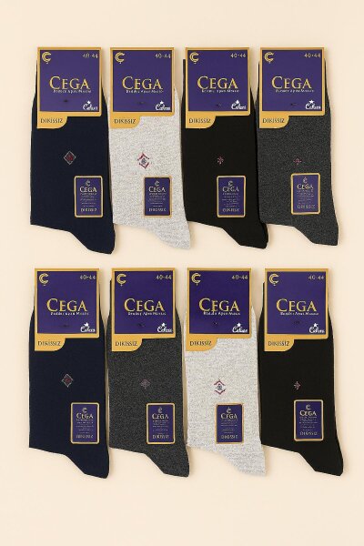 Çega Erkek Dikişsiz Çorap 12'li - ÇEGA ÇORAP