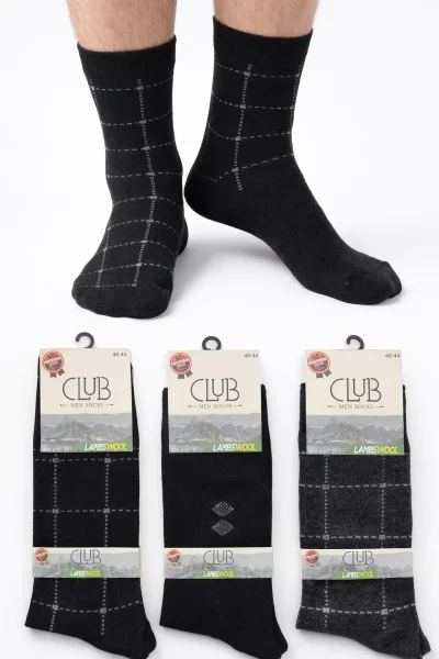 Club Erkek Lambswool Çorap 12'li - 1