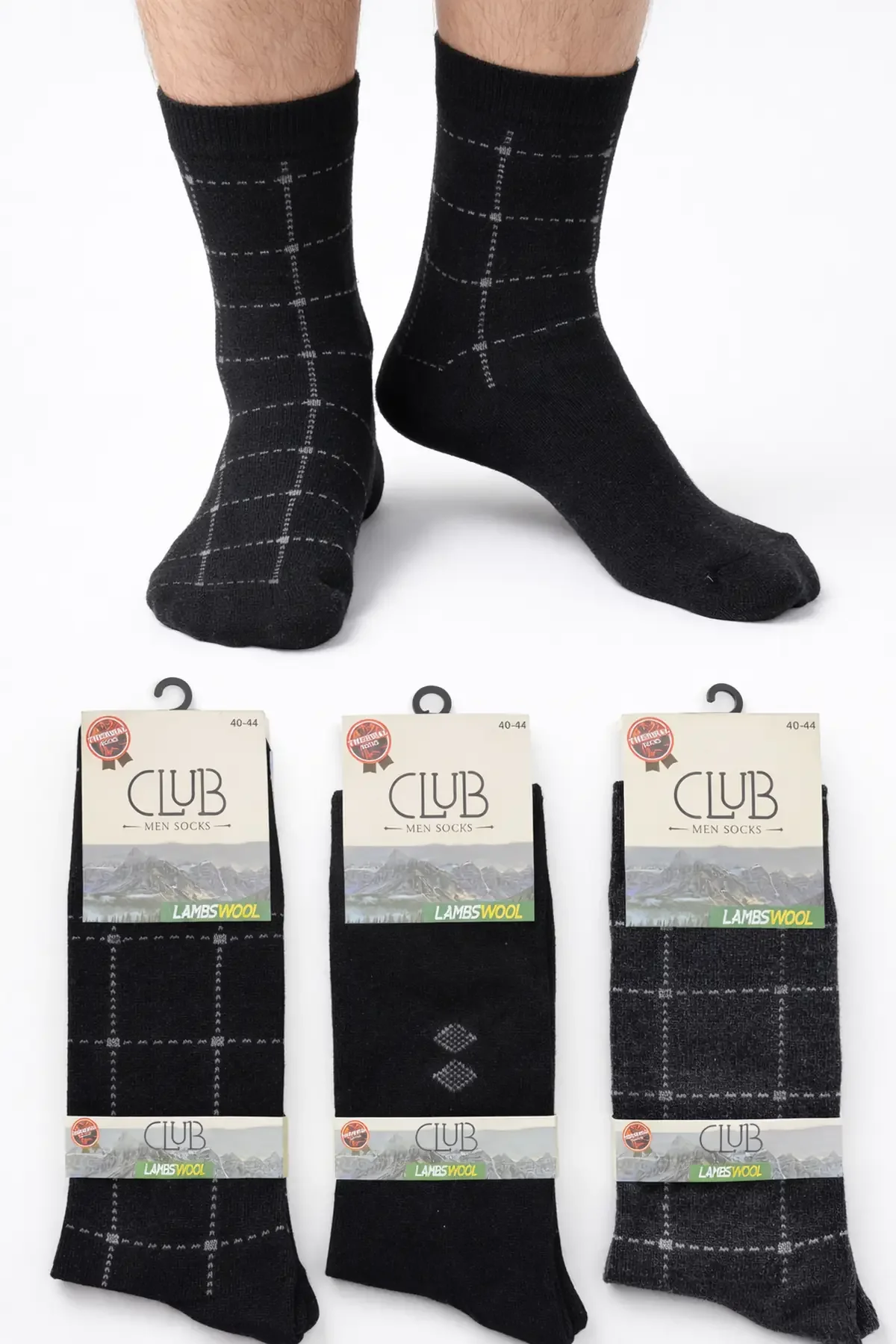 Club Erkek Lambswool Çorap 12'li - 1