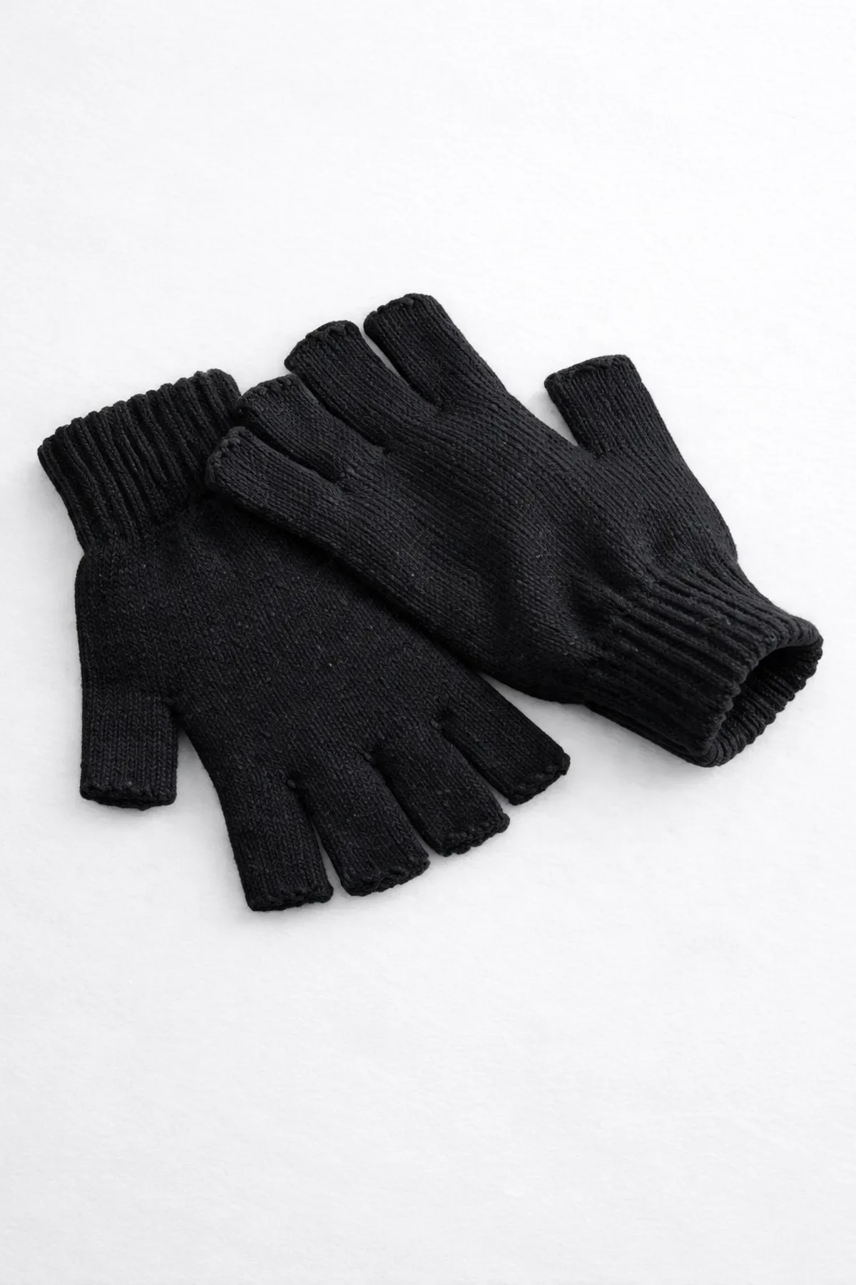 Dnz Katlamalı Kesik Eldiven 6'lı Paket Siyah - 1