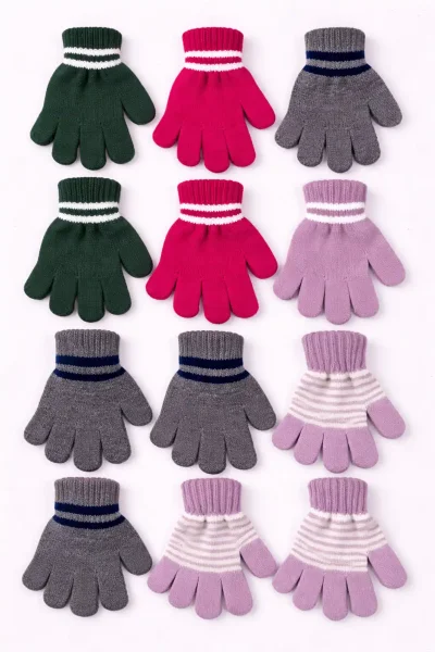 Eko Çocuk Renkli Eldiven 12'li - 1