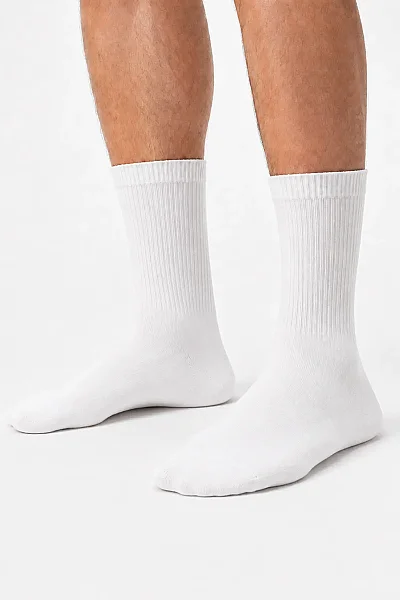Ekonomik Tenis Çorap 12'li Beyaz