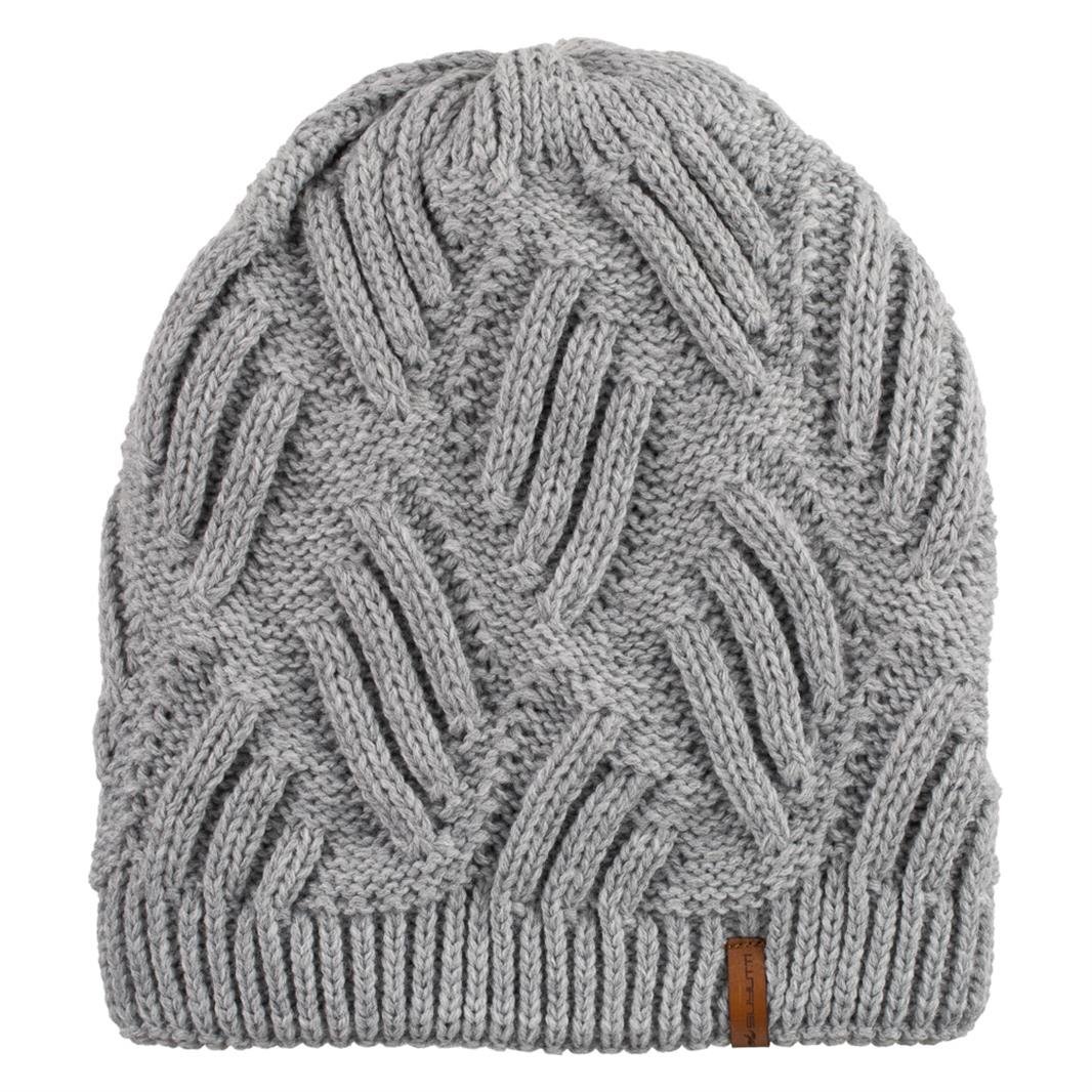 Erkek Klasik Triko Astarlı Bere 6'lı Gri - 1