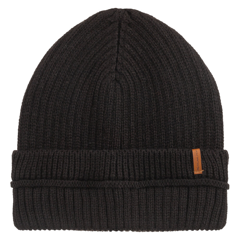 Erkek Klasik Triko Astarlı Bere 6'lı Siyah - 1