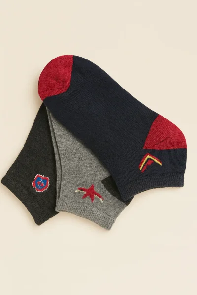 Esen Erkek Çocuk 3lü Patik 12'li 9-12 Karışık