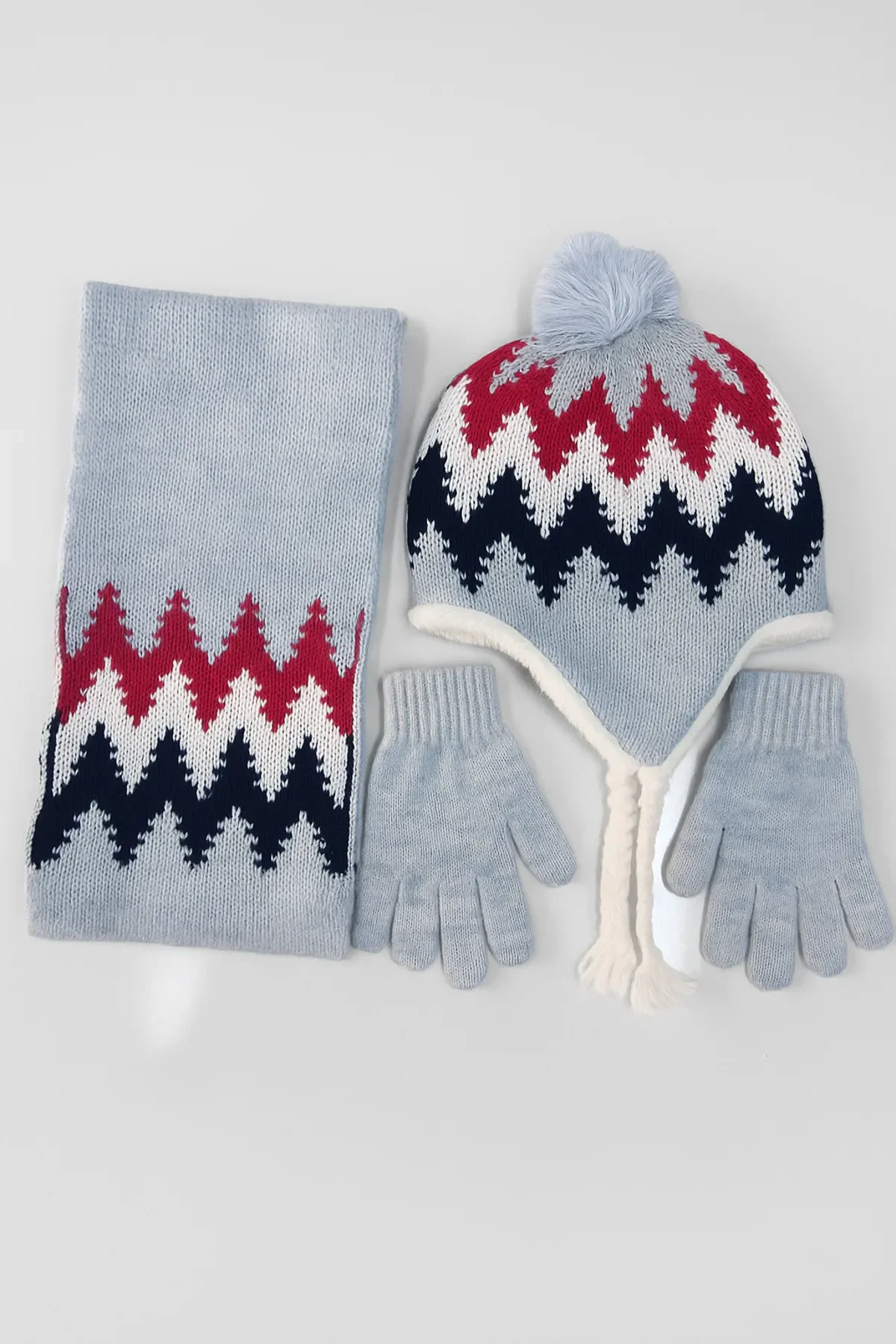 Garson Atkı Bere Eldiven Seti - 3