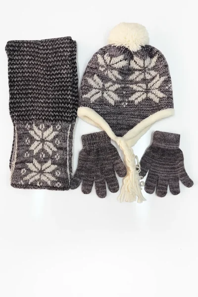 Garson Atkı Bere Eldiven Seti - 4