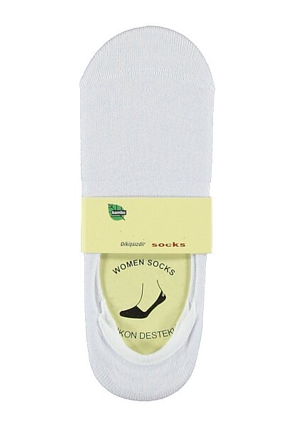 Gönültaş Kadın Bambu Babet 12'li Beyaz - GÖNÜLTAŞ SOCKS (1)