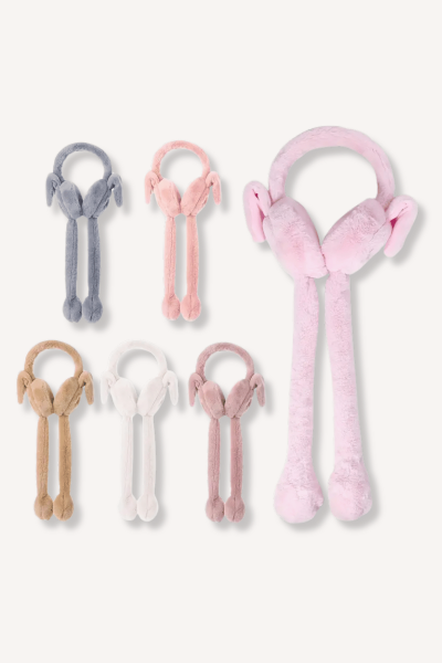 Havalı Oynar Pelüş Kulaklık 12'li - 