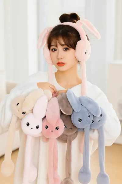 Havalı Oynar Pelüş Kulaklık 12'li - 1