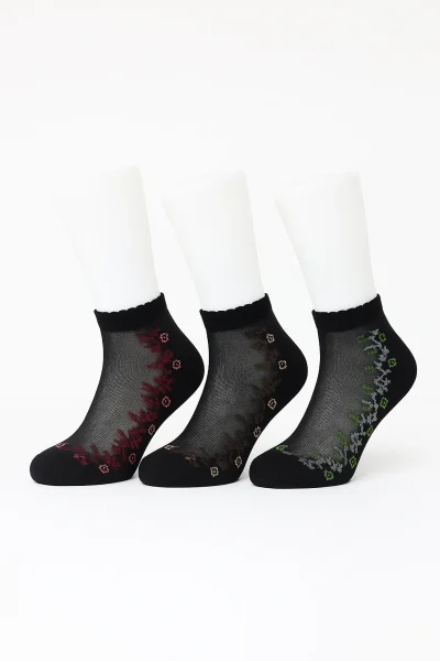 İlbaş Kadın Tül Patik 12li Karışık Renk Karışık