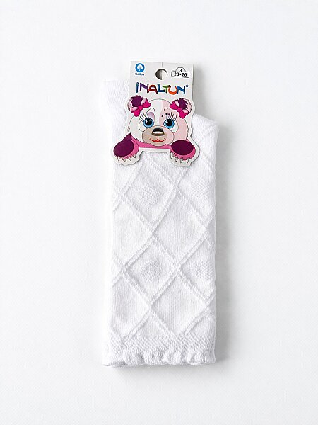 İnaltun Kız Çocuk Dizaltı Çorap 12'li - İNALTUN (1)