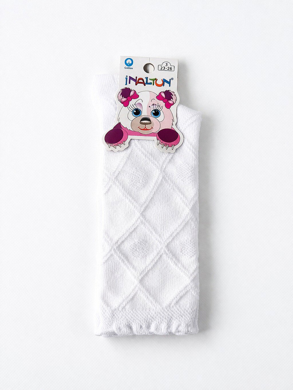 İnaltun Kız Çocuk Dizaltı Çorap 12'li - 2