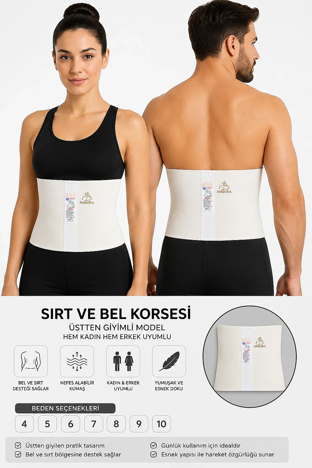 İnan Angora Geçmeli Korse - 1
