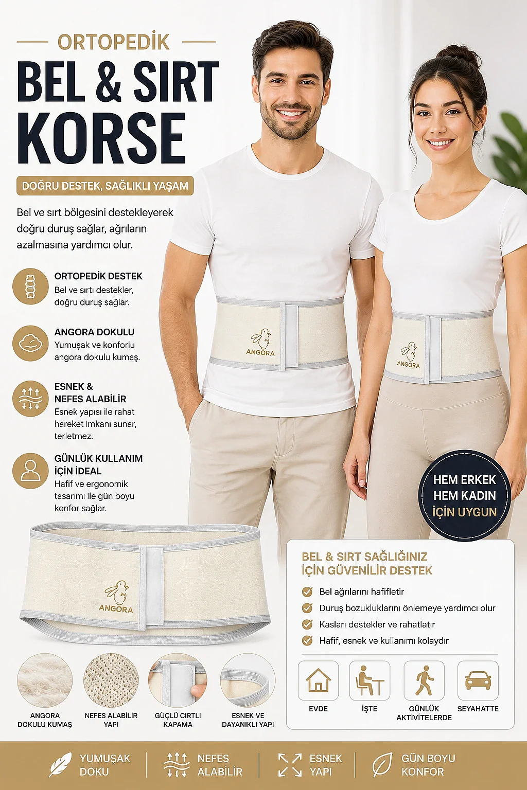 İnan Angora Ortopedik Korse - 1