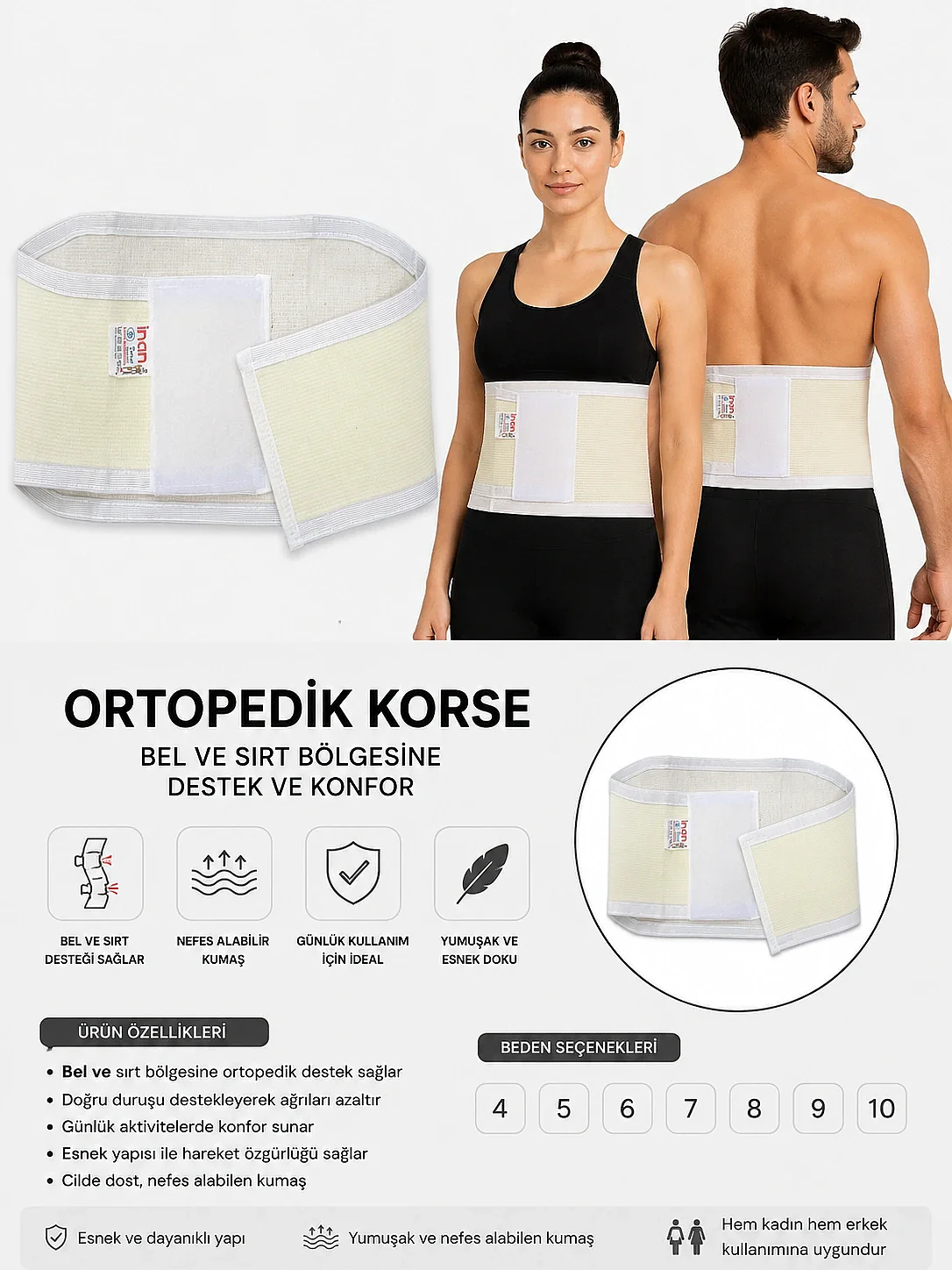 İnan Tosyalı Ortopedik Korse - 1