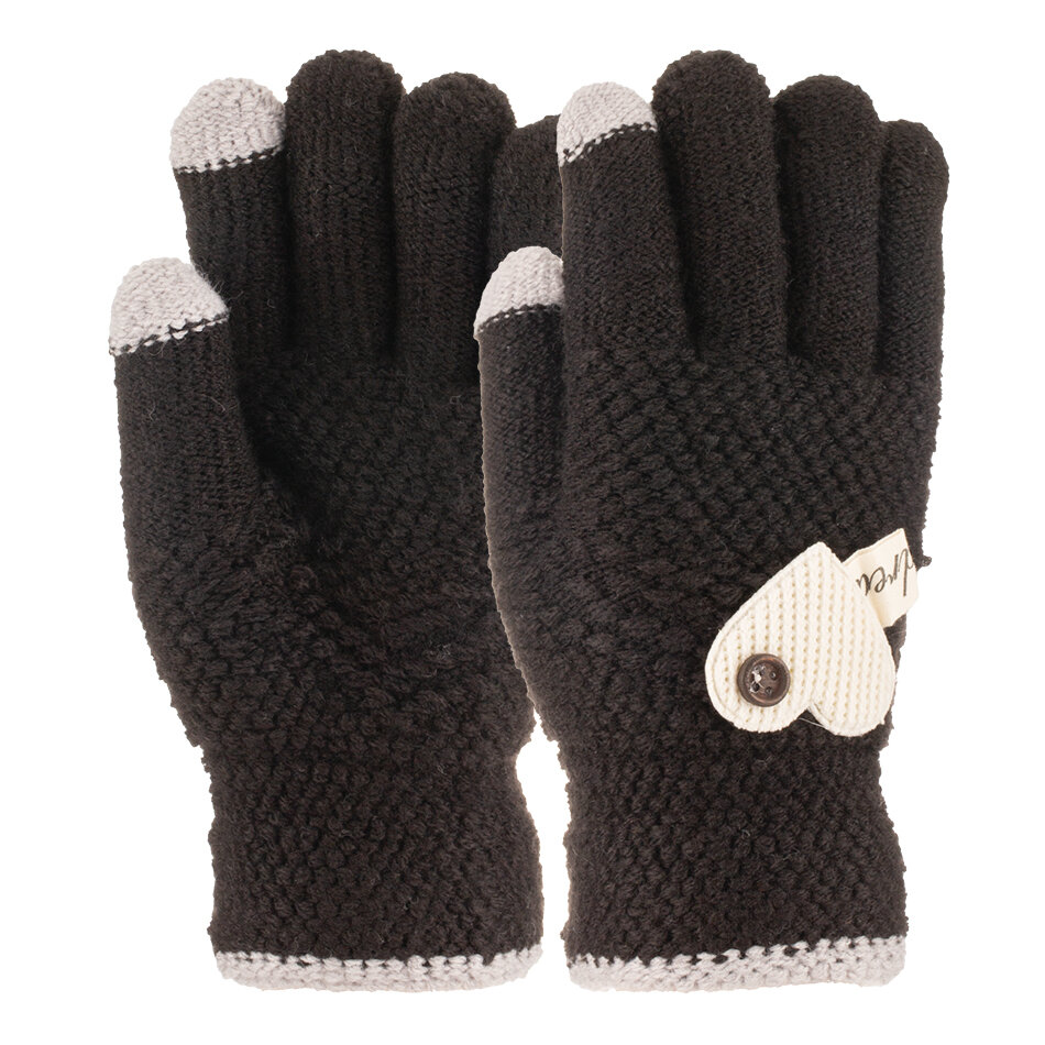 K25240-02 9-12 Yaş Garson Örme Eldiven Kız 6lı - 2