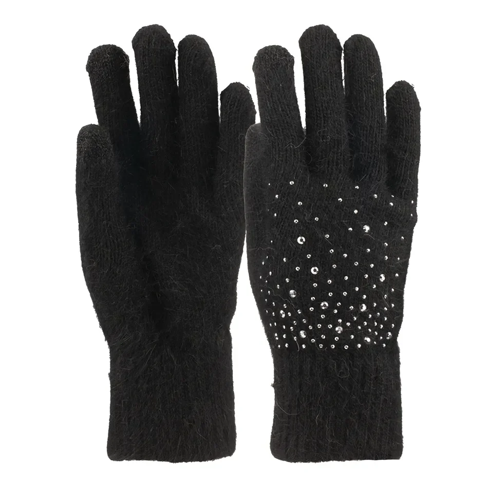 K25975-02 Kadın Dokunmatikli Örme Eldiven 6'lı - 2