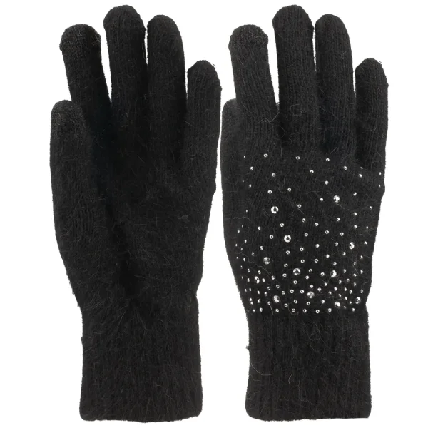 K25975-02 Kadın Dokunmatikli Örme Eldiven 6'lı - 5