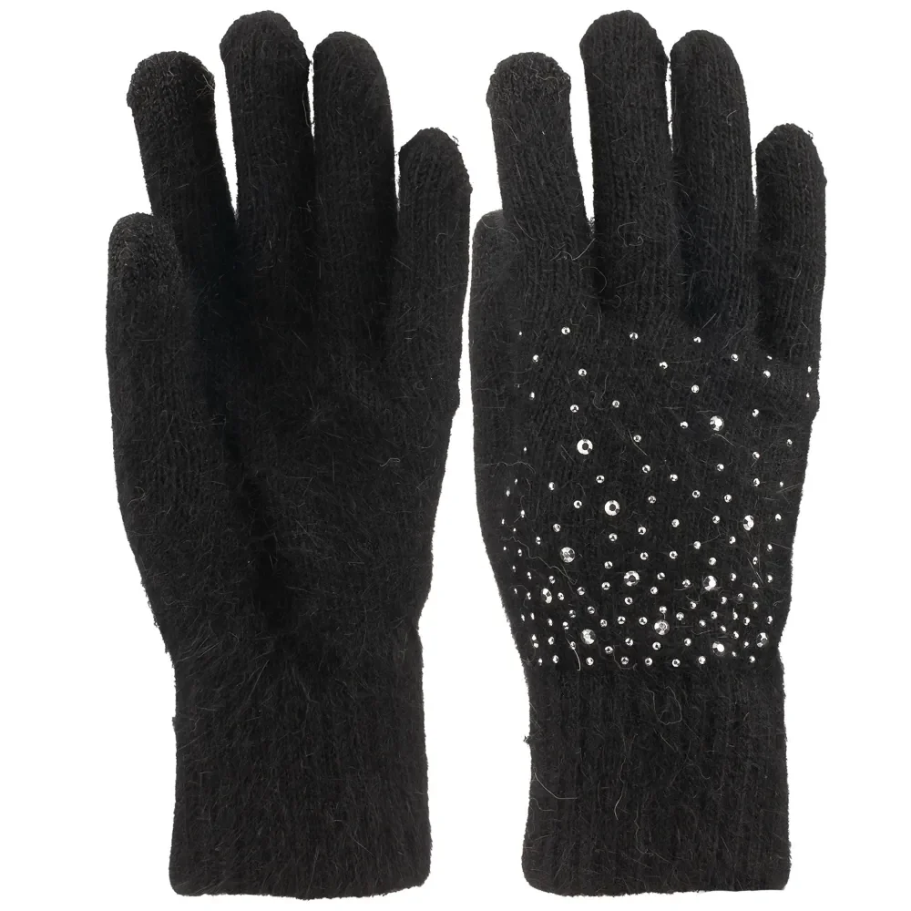 K25975-02 Kadın Dokunmatikli Örme Eldiven 6'lı - 5