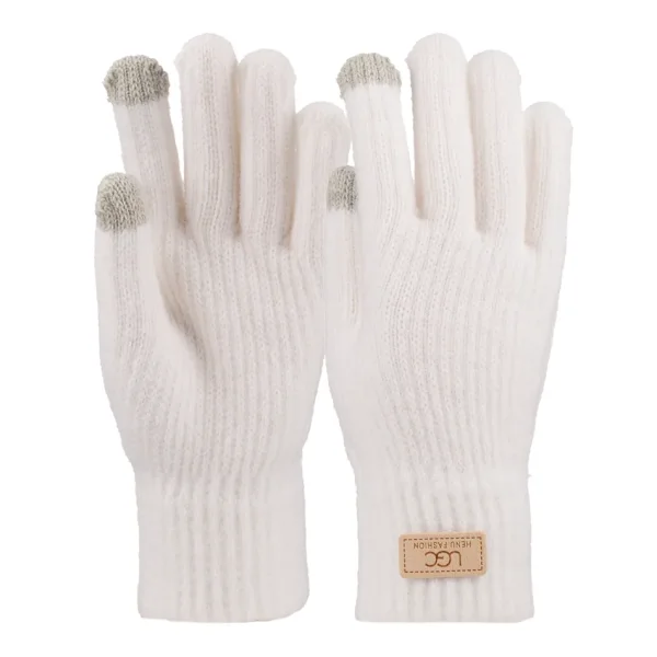 K25975-03 Kadın Dokunmatikli Örme Eldiven 6'lı - 3