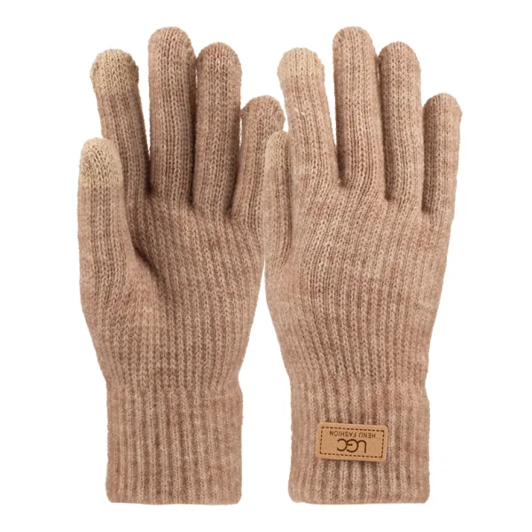 K25975-03 Kadın Dokunmatikli Örme Eldiven 6'lı - 4