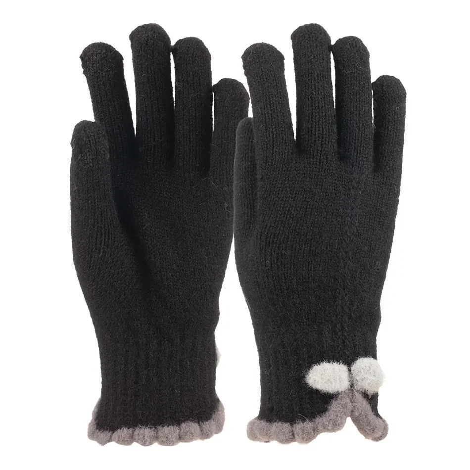 K25975-04 Kadın Dokunmatikli Örme Eldiven 6'lı - 2