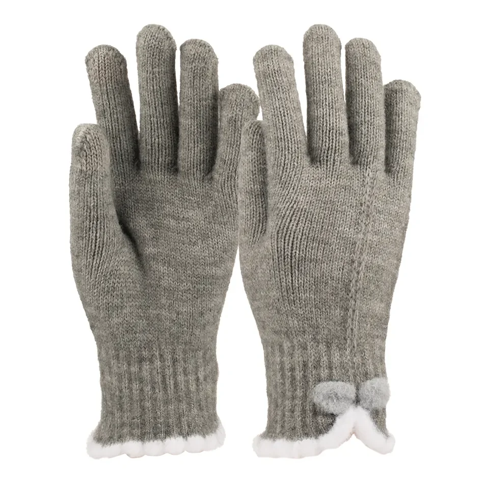 K25975-04 Kadın Dokunmatikli Örme Eldiven 6'lı - 4