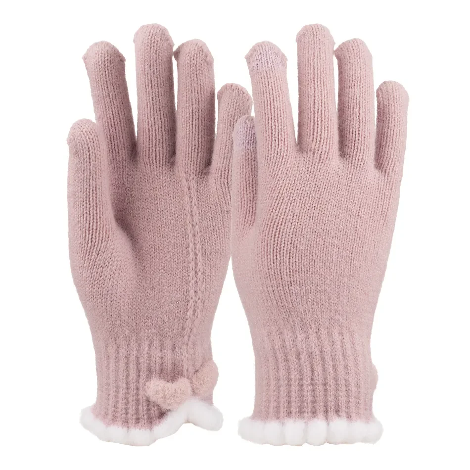 K25975-04 Kadın Dokunmatikli Örme Eldiven 6'lı - 5