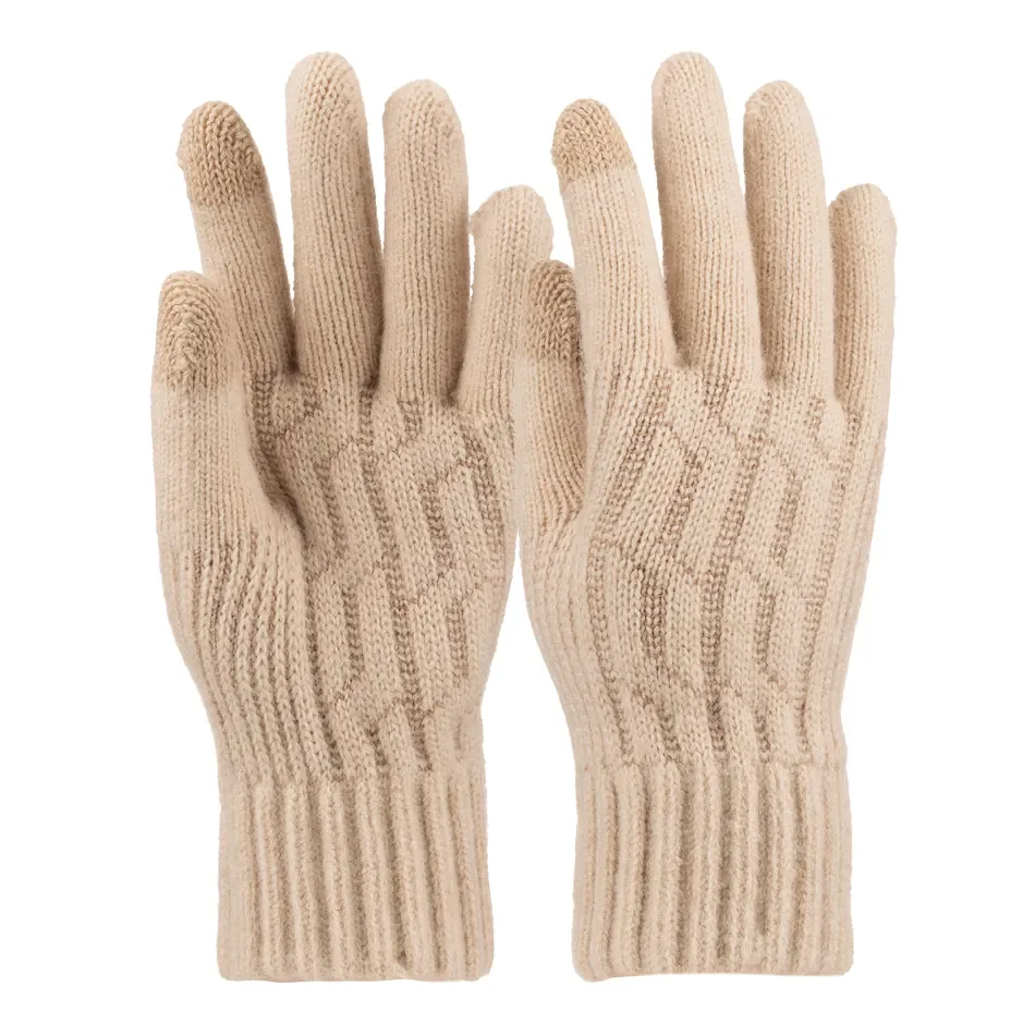 K25975-06 Kadın Dokunmatikli Örme Eldiven 6'lı - 1