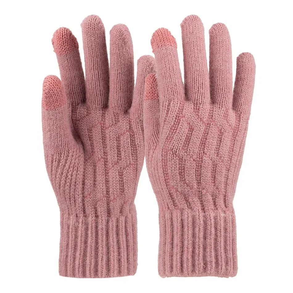 K25975-06 Kadın Dokunmatikli Örme Eldiven 6'lı - 3