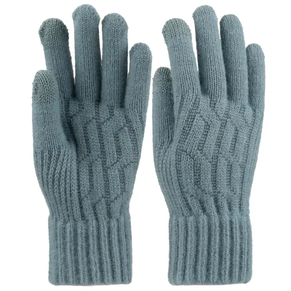 K25975-06 Kadın Dokunmatikli Örme Eldiven 6'lı - 5