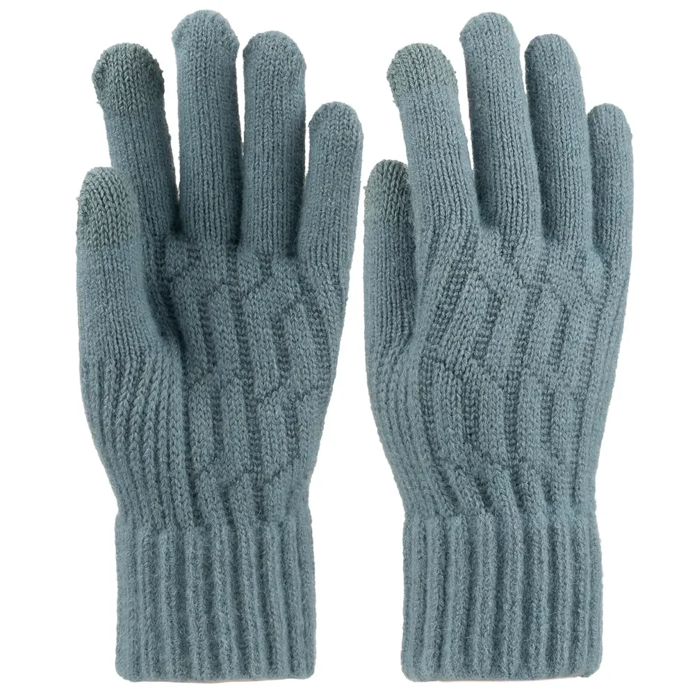 K25975-06 Kadın Dokunmatikli Örme Eldiven 6'lı - 5