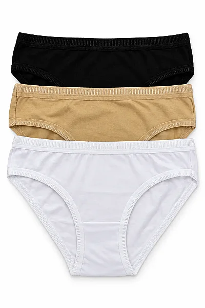 K669 Gümüş Kadın Bikini 12'li Karışık