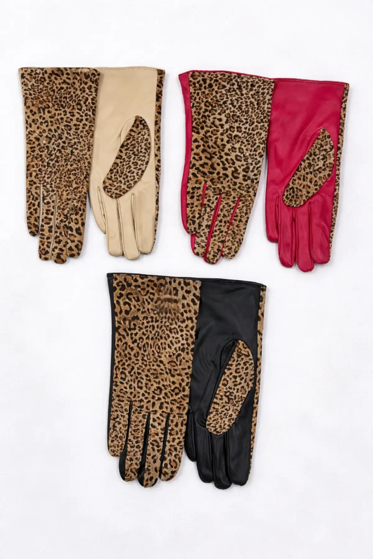 Kadın Leopar Eldiven 12'li - 1