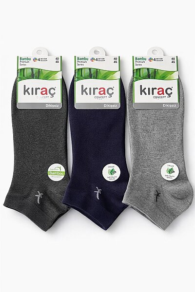 Kıraç Erkek Bambu Patik 12li - KIRAÇ