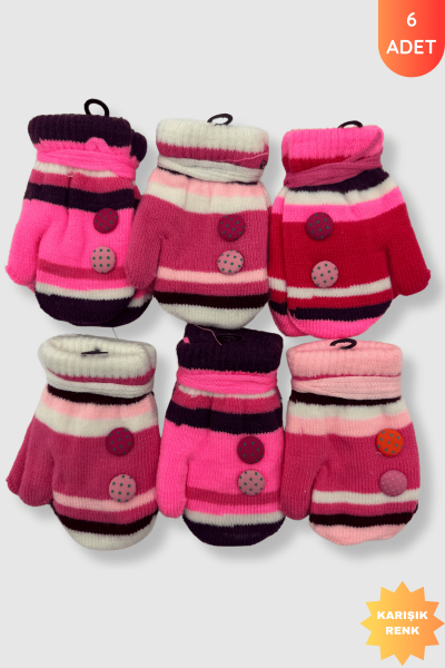Kız Bebe İthal Eldiven 6'lı - SLC