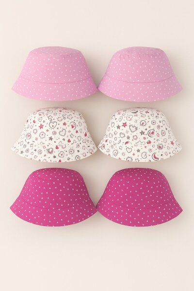 Kız Bebe Keten Fötr 0-2 Yaş 6'lı - SELÇUK ŞAPKA