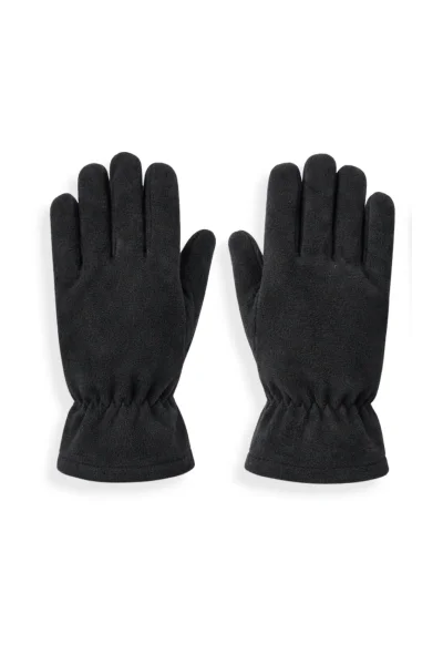 Körüklü Erkek Polar Eldiven 6'lı Siyah
