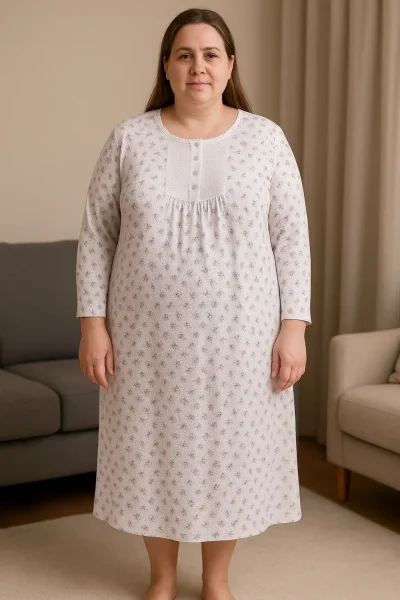 Melika Boydan Desenli Gecelik Tekli Paket Renkli 